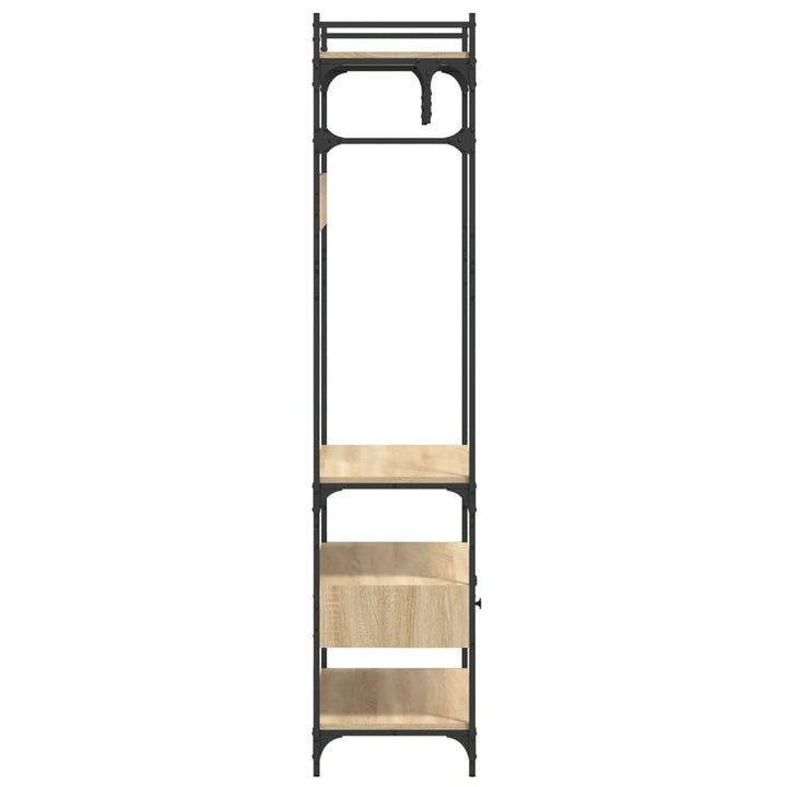 Garderob Med Lådor Sonoma-Ek 89X39X184,5 Cm Konstruerat Trä