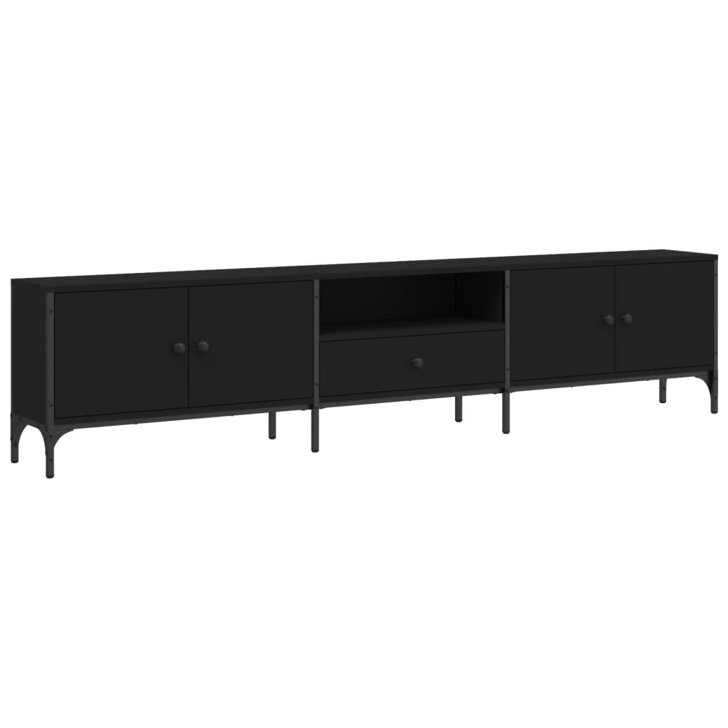 Tv-Bänk Med Låda 200X25X44 Cm Konstruerat Trä
