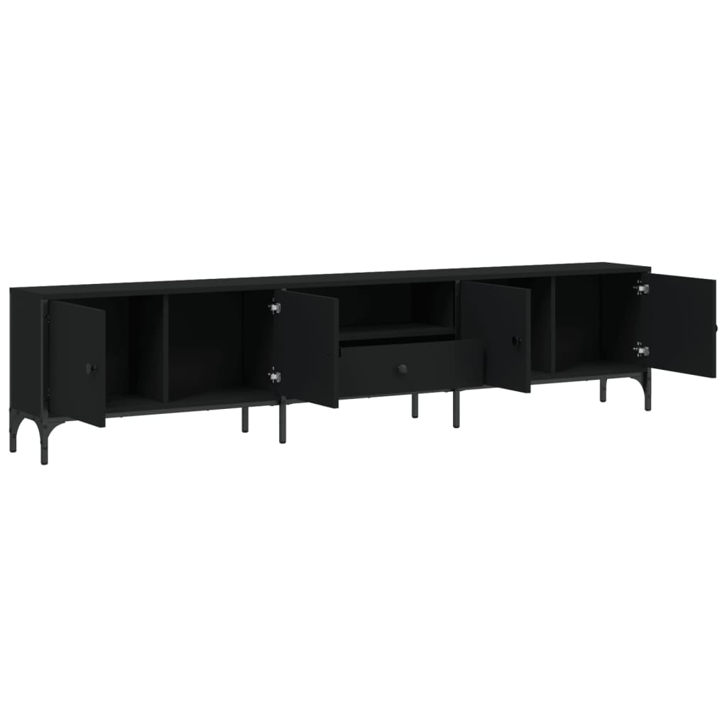 Tv-Bänk Med Låda 200X25X44 Cm Konstruerat Trä