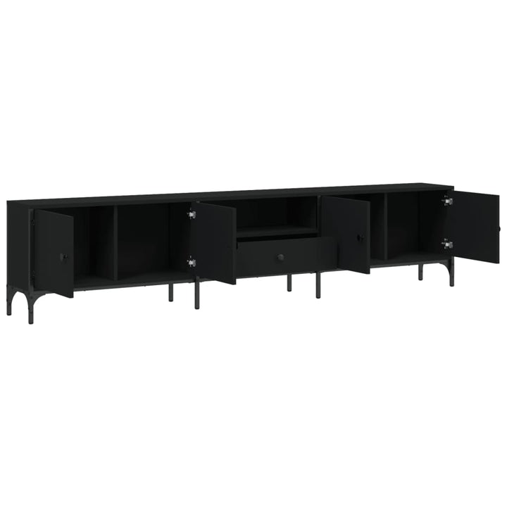 Tv-Bänk Med Låda 200X25X44 Cm Konstruerat Trä