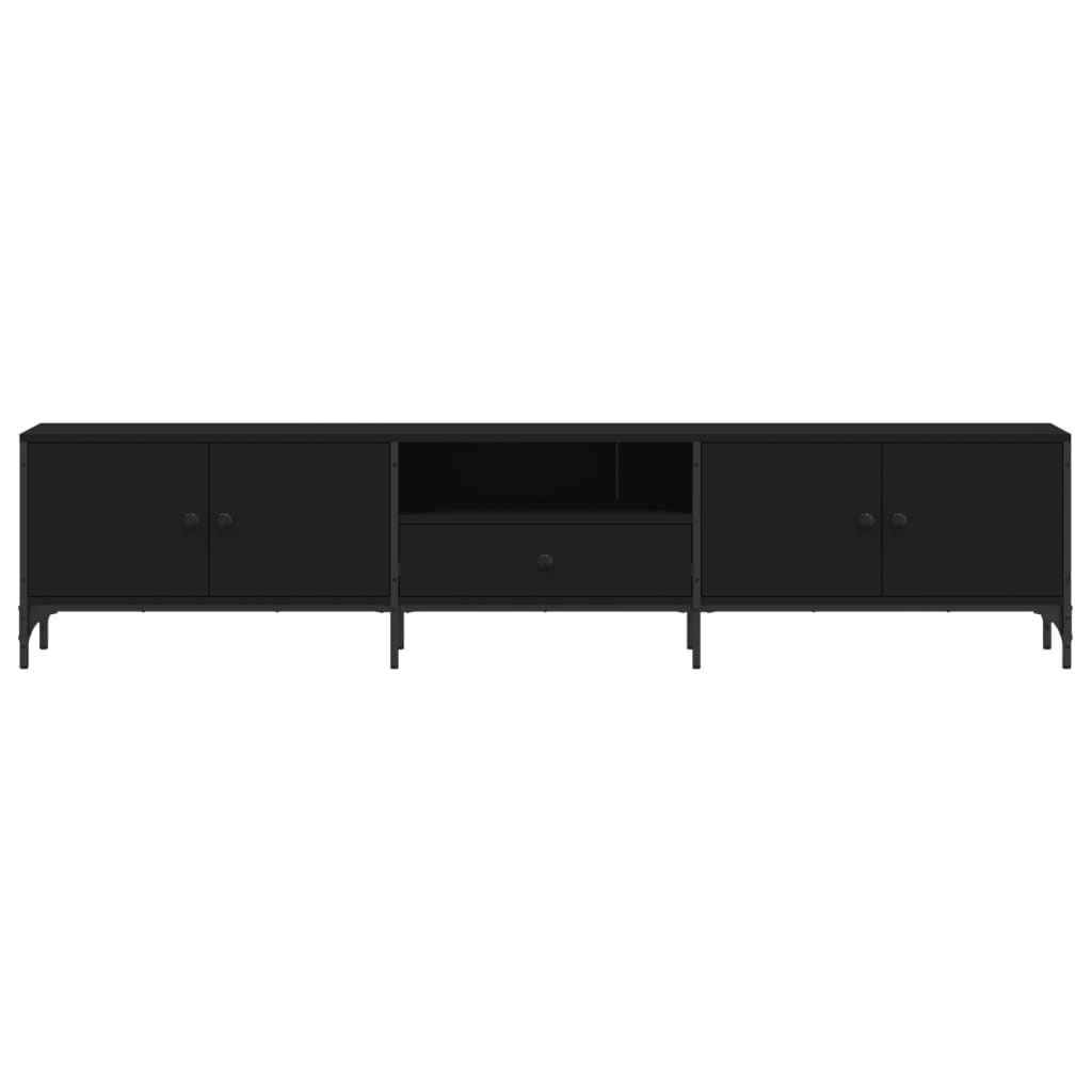 Tv-Bänk Med Låda 200X25X44 Cm Konstruerat Trä
