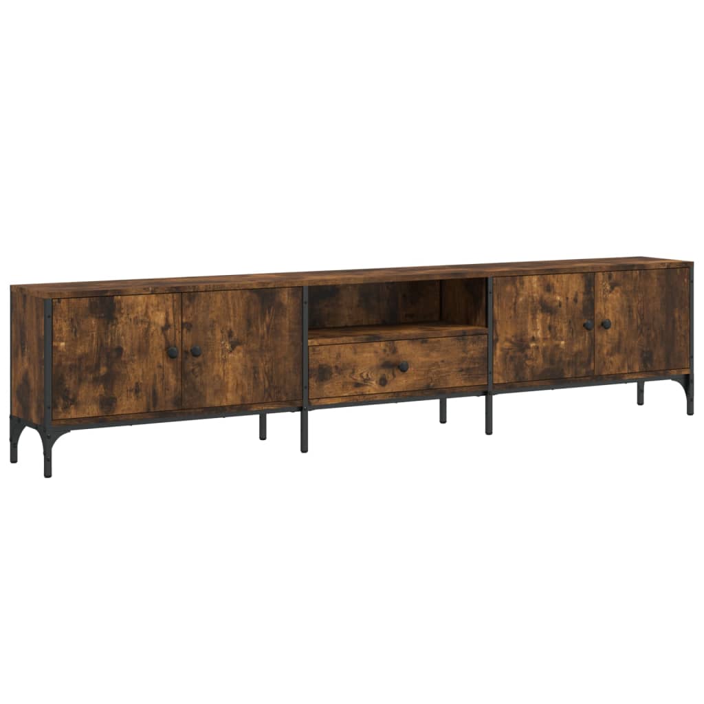 Tv-Bänk Med Låda 200X25X44 Cm Konstruerat Trä