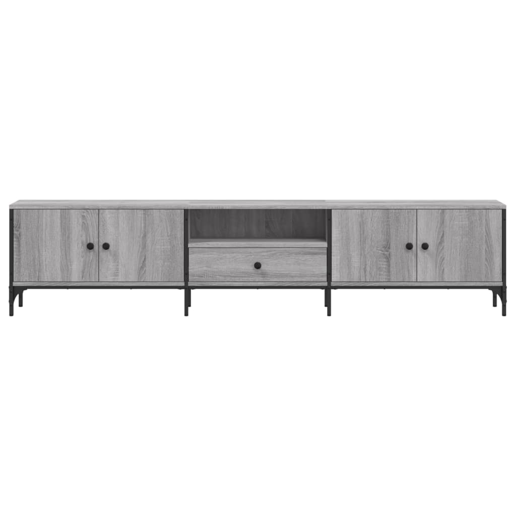 Tv-Bänk Med Låda 200X25X44 Cm Konstruerat Trä