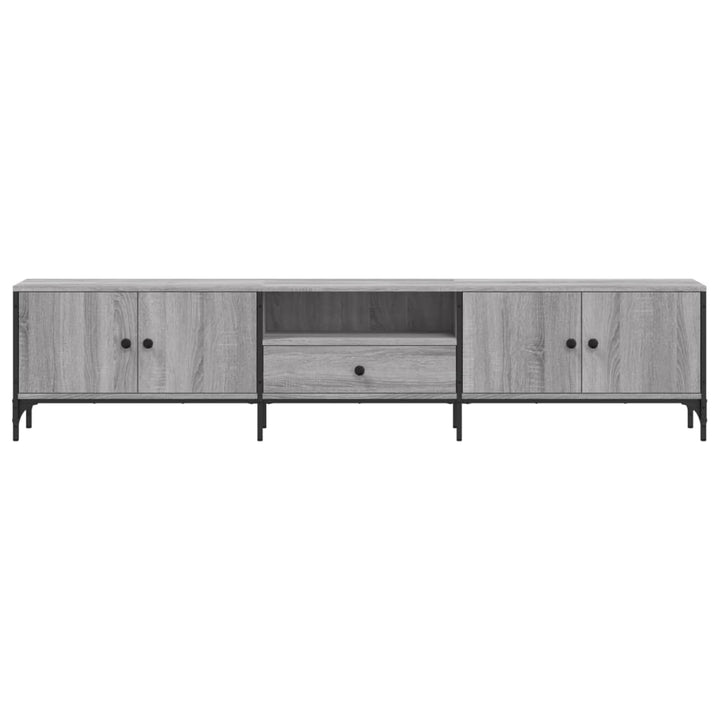 Tv-Bänk Med Låda 200X25X44 Cm Konstruerat Trä