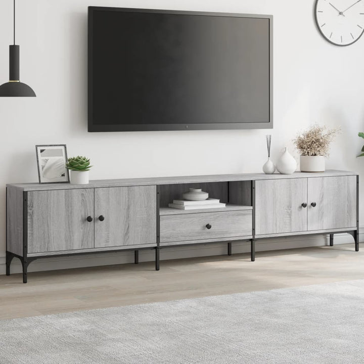 Tv-Bänk Med Låda 200X25X44 Cm Konstruerat Trä