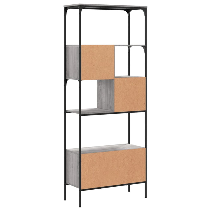Bokhylla 5 Hyllplan 76X33X188,5 Cm Konstruerat Trä