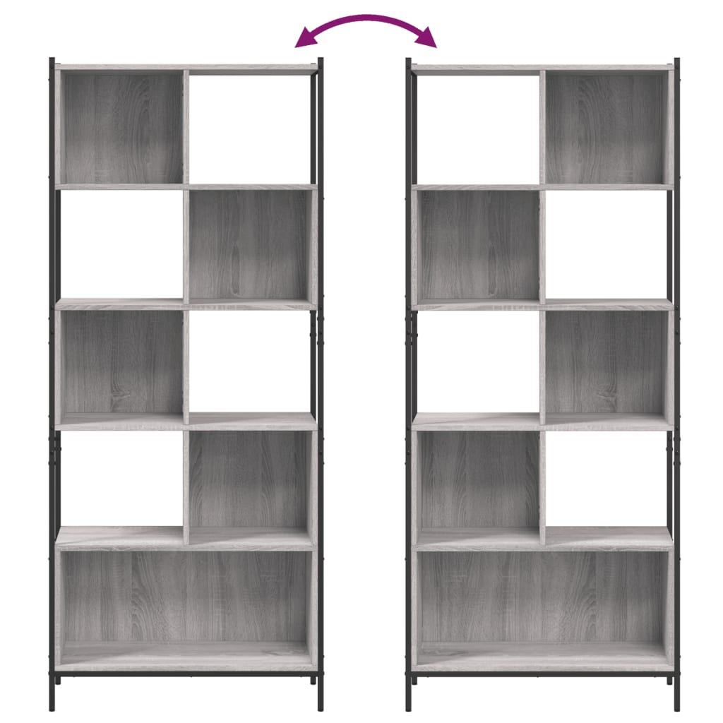 Bokhylla 72X28X172 Cm Konstruerat Trä