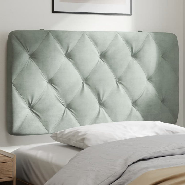 Headboard Cushion Dark Grey Velvet