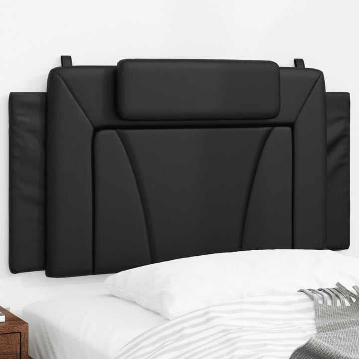 Headboard Cushion &amp;quot;Viana&amp;quot; Black Faux Leather