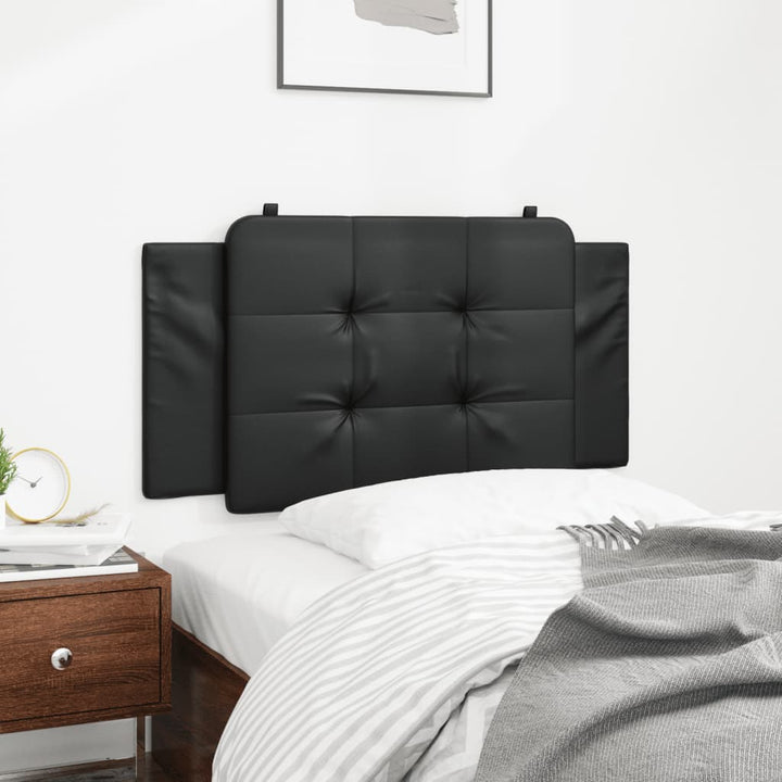 Headboard Cushion &amp;quot;Zadar&amp;quot; White And Black Faux Leather