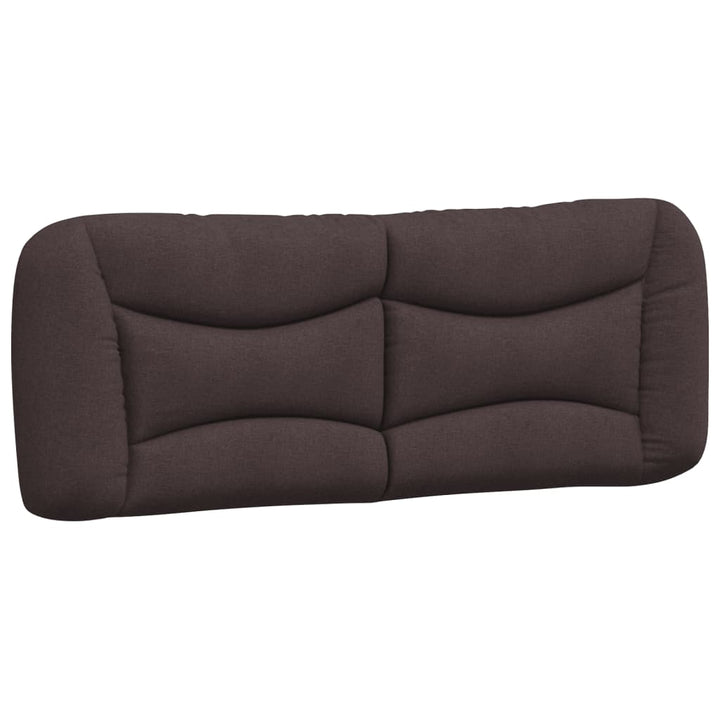 Bed Frame Without Mattress &amp;quot;Hvar&amp;quot; Dark Brown Fabric