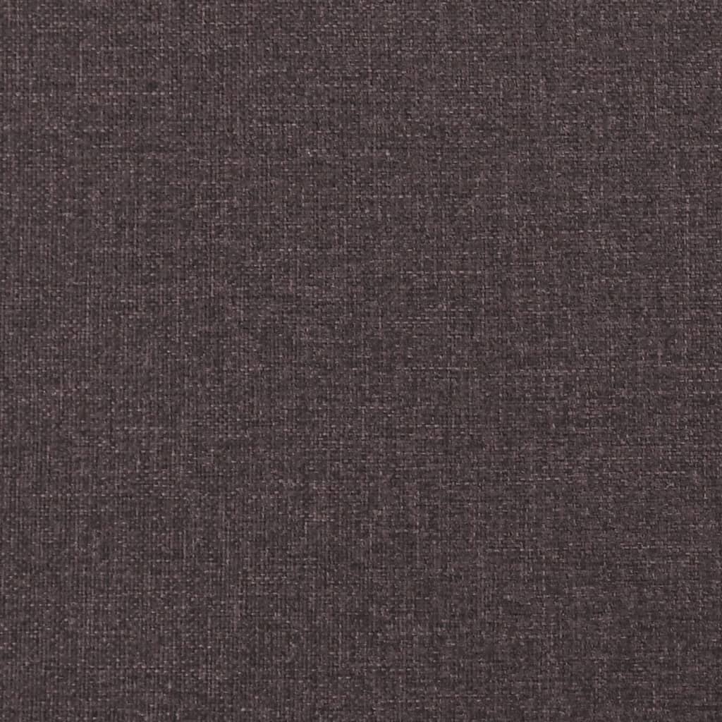 Bed Frame Without Mattress &amp;quot;Hvar&amp;quot; Dark Brown Fabric
