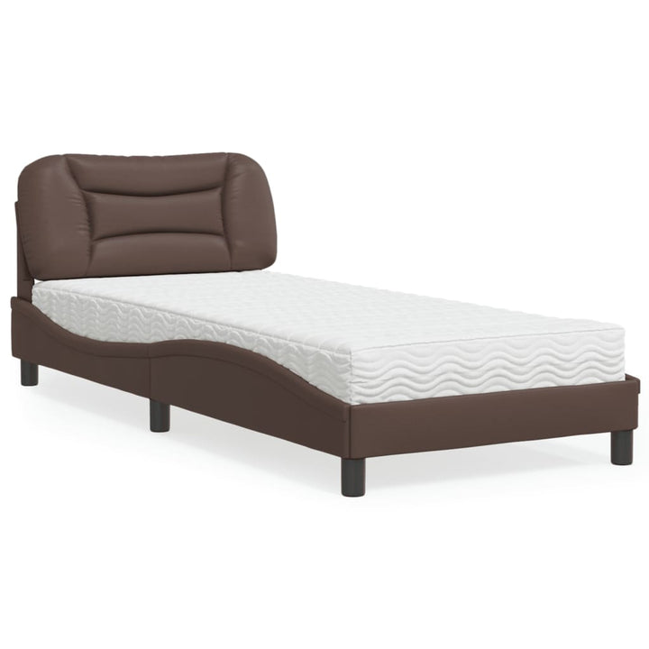 Bed With Mattress &amp;quot;Hvar&amp;quot; Faux Leather