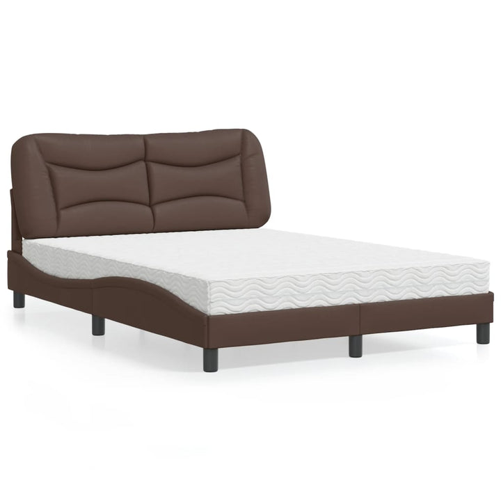 Bed With Mattress &amp;quot;Hvar&amp;quot; Faux Leather