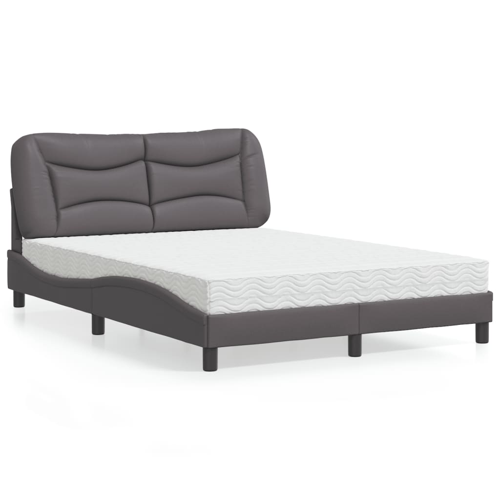 Bed With Mattress &amp;quot;Hvar&amp;quot; Faux Leather