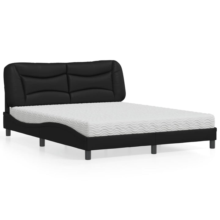 Bed With Mattress &amp;quot;Hvar&amp;quot; Faux Leather