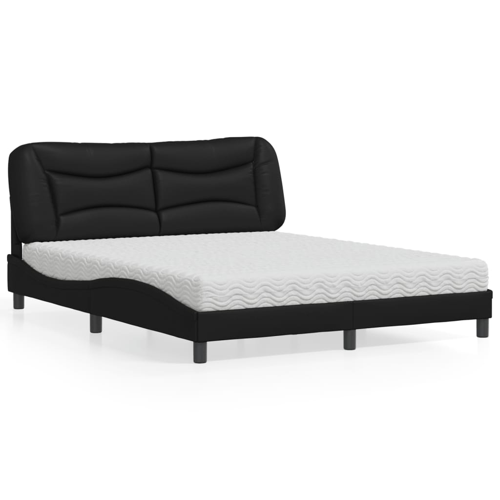Bed With Mattress &amp;quot;Hvar&amp;quot; Faux Leather
