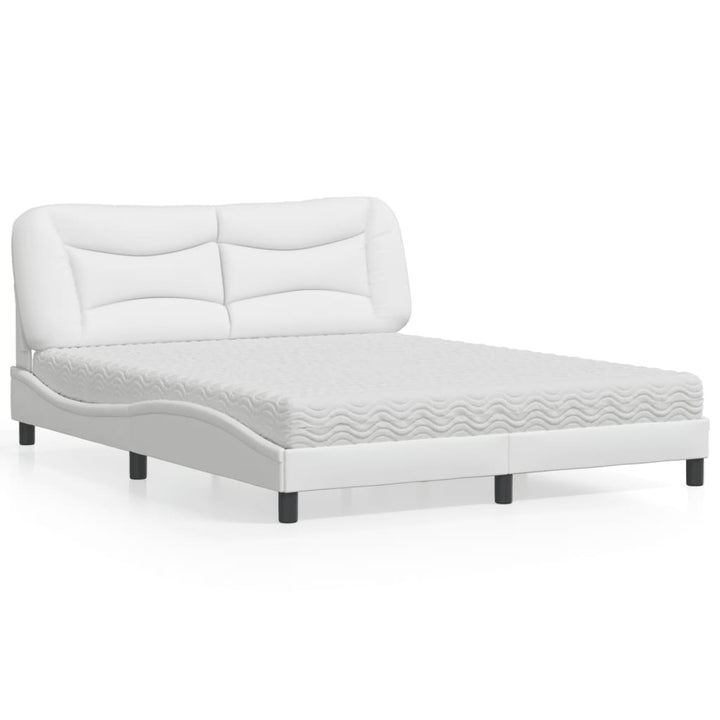 Bed With Mattress &amp;quot;Hvar&amp;quot; Faux Leather