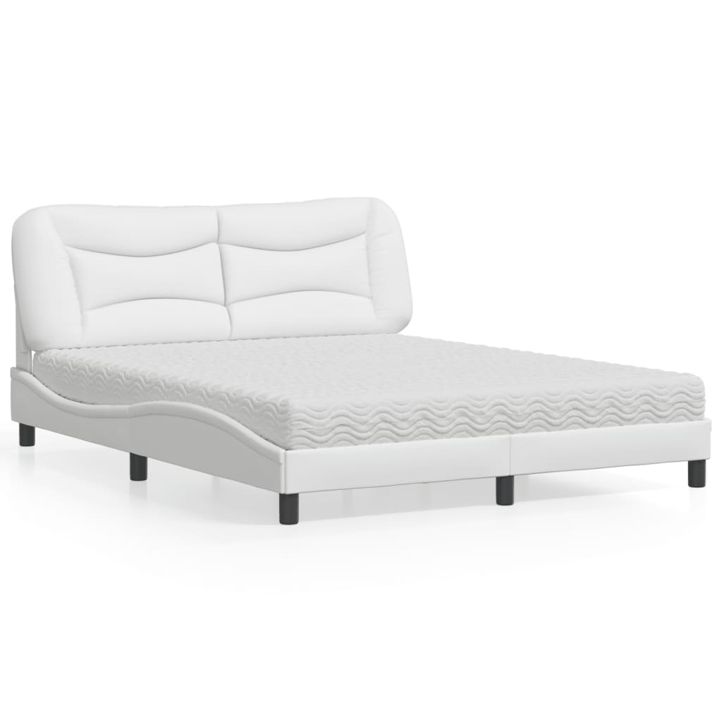 Bed With Mattress &amp;quot;Hvar&amp;quot; Faux Leather