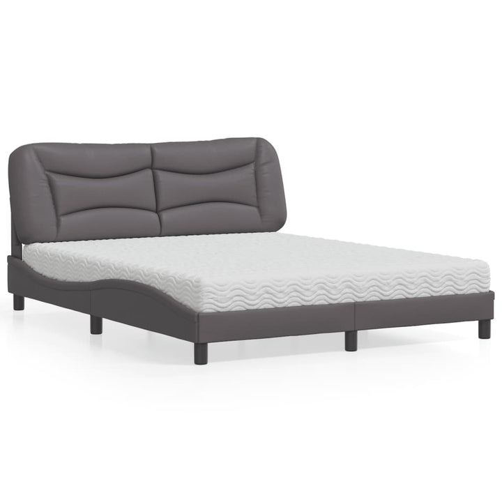 Bed With Mattress &amp;quot;Hvar&amp;quot; Faux Leather