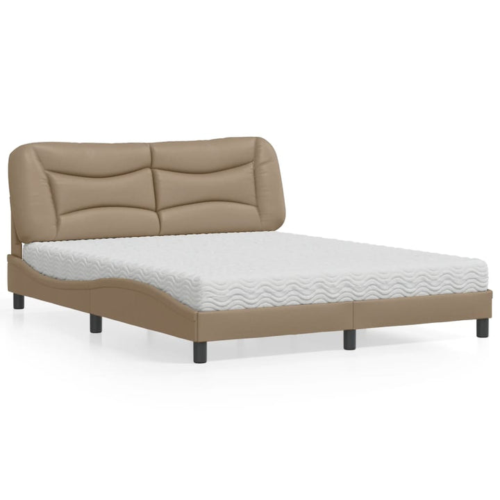 Bed With Mattress &amp;quot;Hvar&amp;quot; Faux Leather
