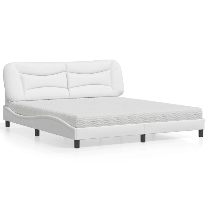 Bed With Mattress &amp;quot;Hvar&amp;quot; Faux Leather
