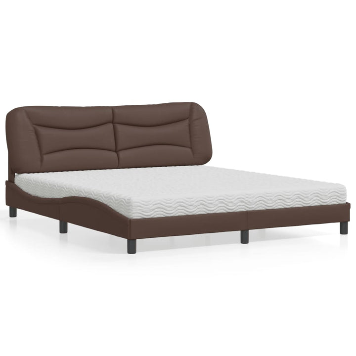Bed With Mattress &amp;quot;Hvar&amp;quot; Faux Leather