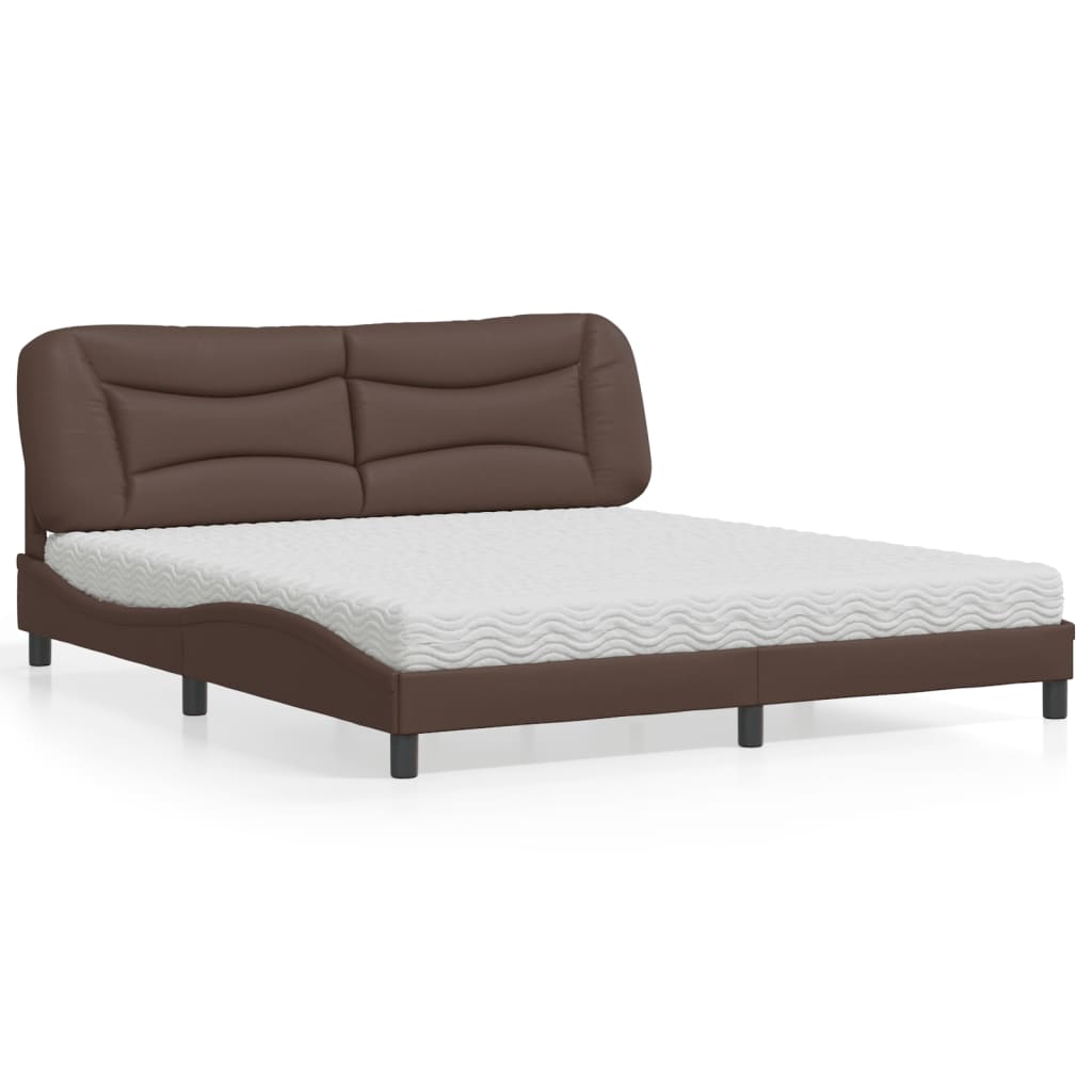 Bed With Mattress &amp;quot;Hvar&amp;quot; Faux Leather