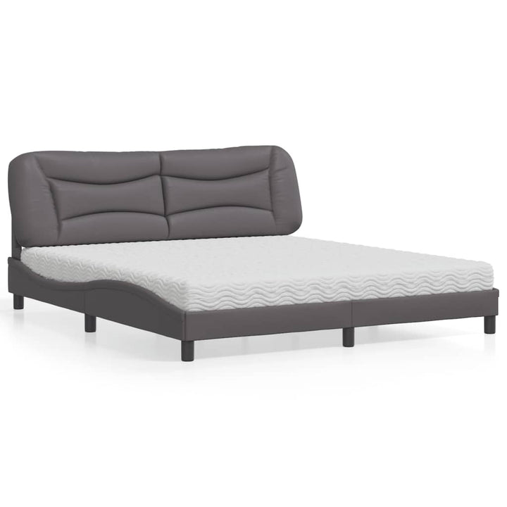 Bed With Mattress &amp;quot;Hvar&amp;quot; Faux Leather