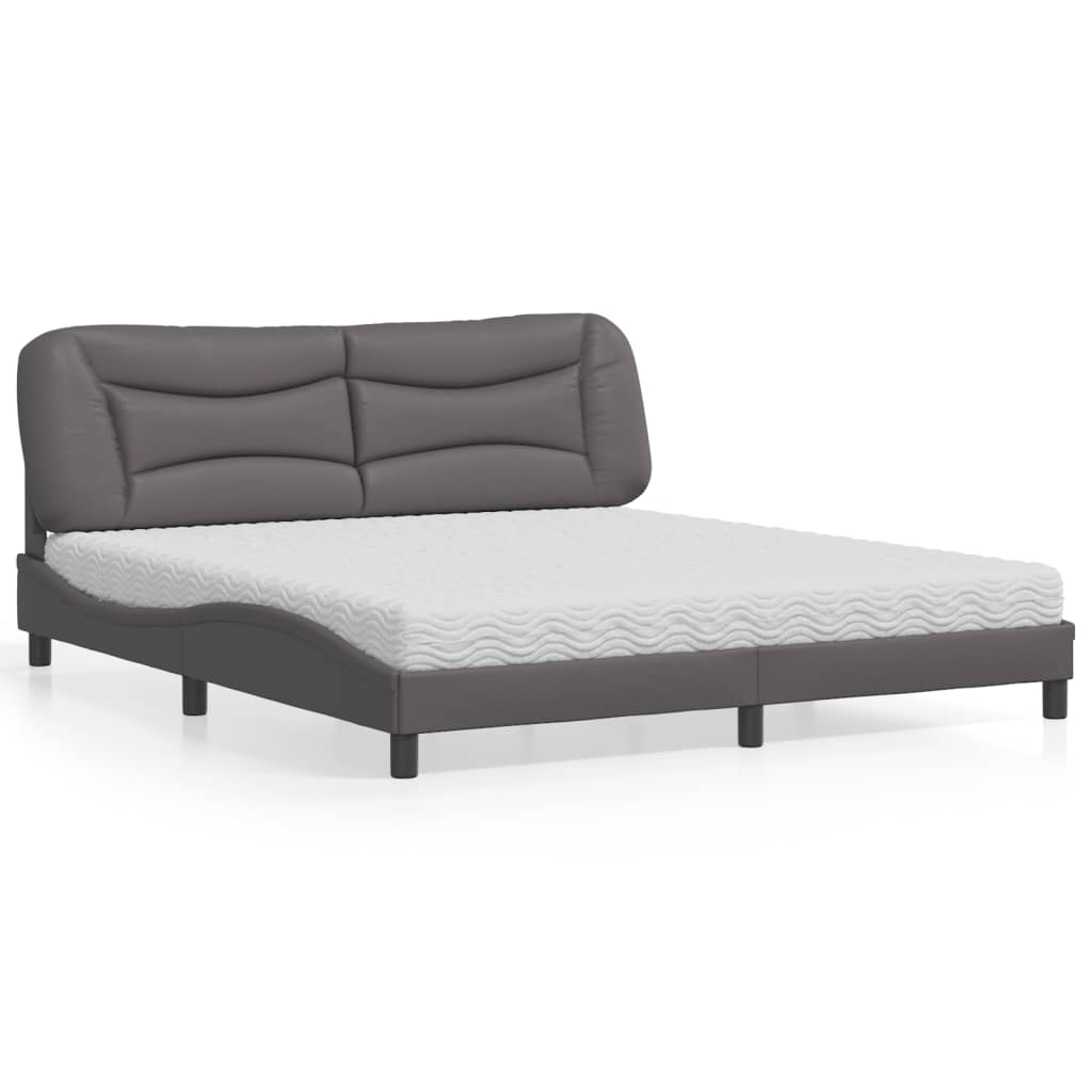 Bed With Mattress &amp;quot;Hvar&amp;quot; Faux Leather