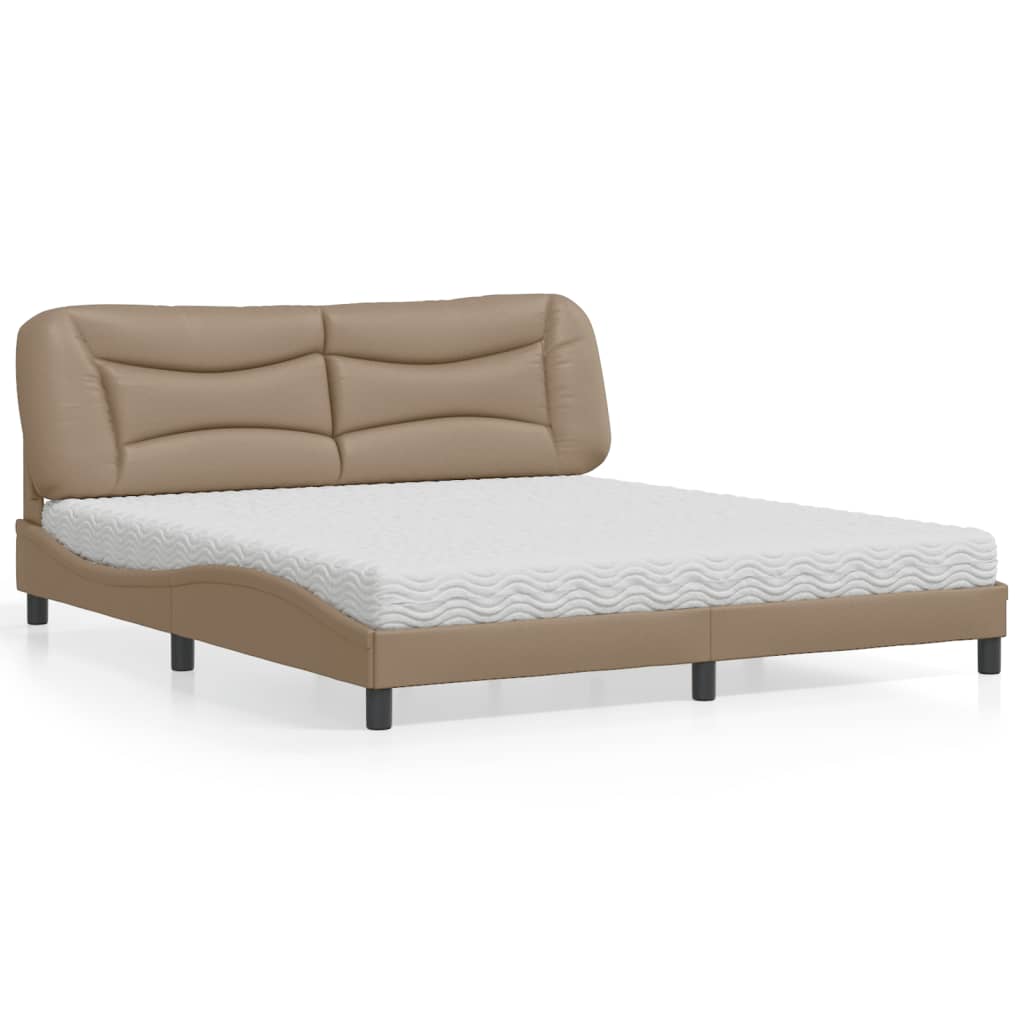 Bed With Mattress &amp;quot;Hvar&amp;quot; Faux Leather