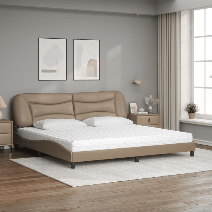 Bed With Mattress &amp;quot;Hvar&amp;quot; Faux Leather