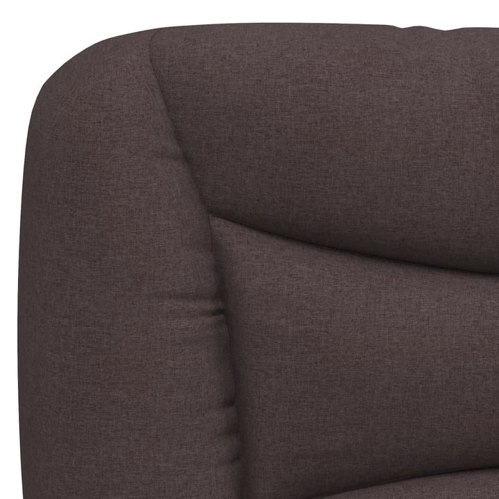 Bed Frame With Led Without Mattress &amp;quot;Hvar&amp;quot; Dark Brown Fabric