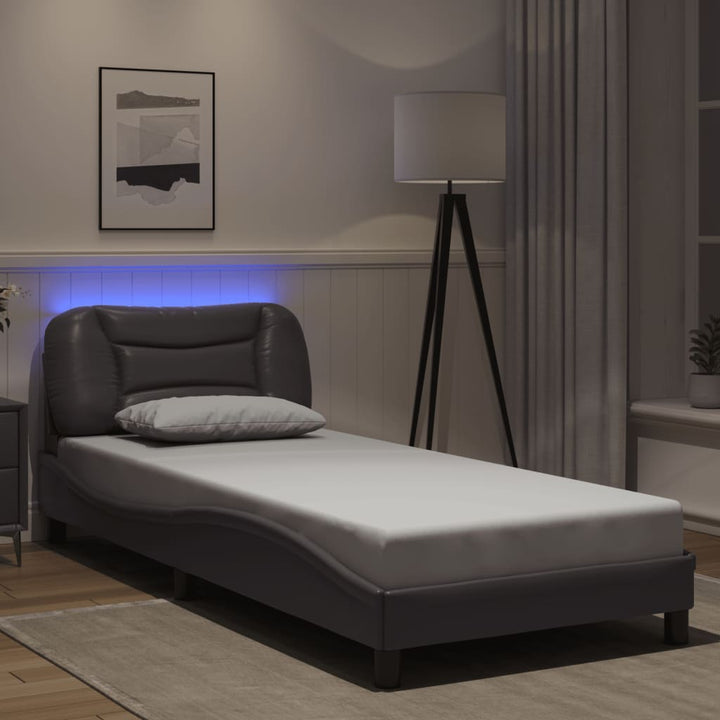 Bed Frame With Led Without Mattress &amp;quot;Hvar&amp;quot;