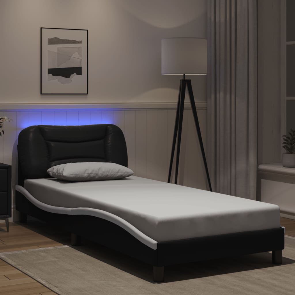 Bed Frame With Led Without Mattress &amp;quot;Hvar&amp;quot;