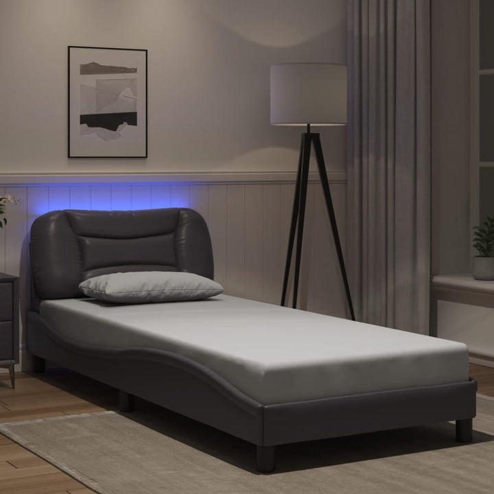 Bed Frame With Led Without Mattress &amp;quot;Hvar&amp;quot;