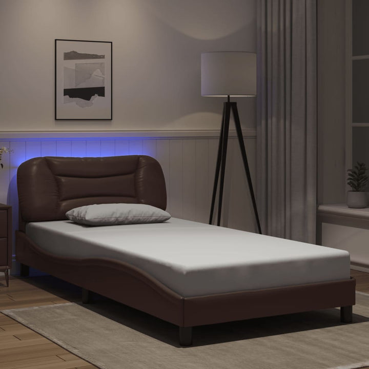 Bed Frame With Led Without Mattress &amp;quot;Hvar&amp;quot;