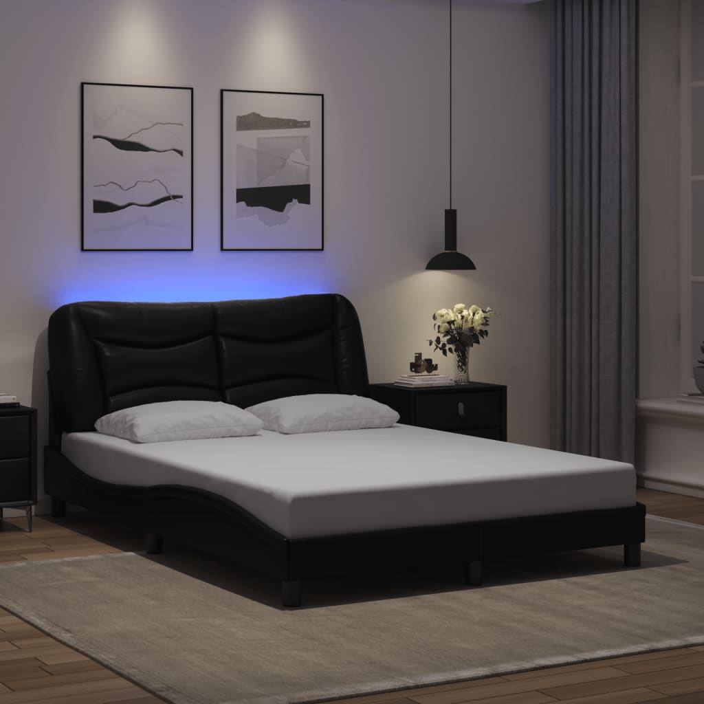 Bed Frame With Led Without Mattress &amp;quot;Hvar&amp;quot;