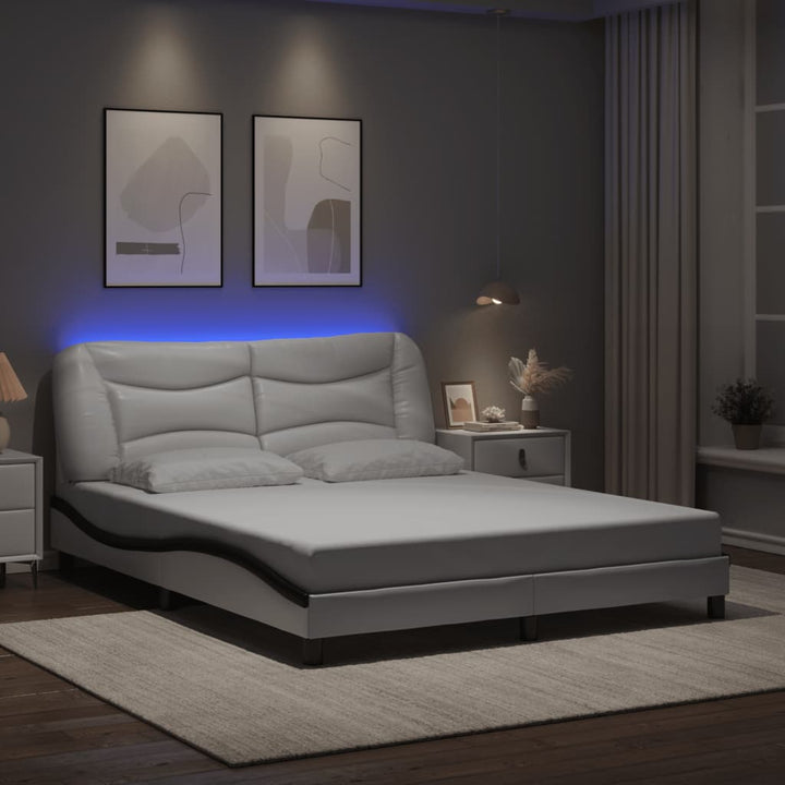 Bed Frame With Led Without Mattress &amp;quot;Hvar&amp;quot;