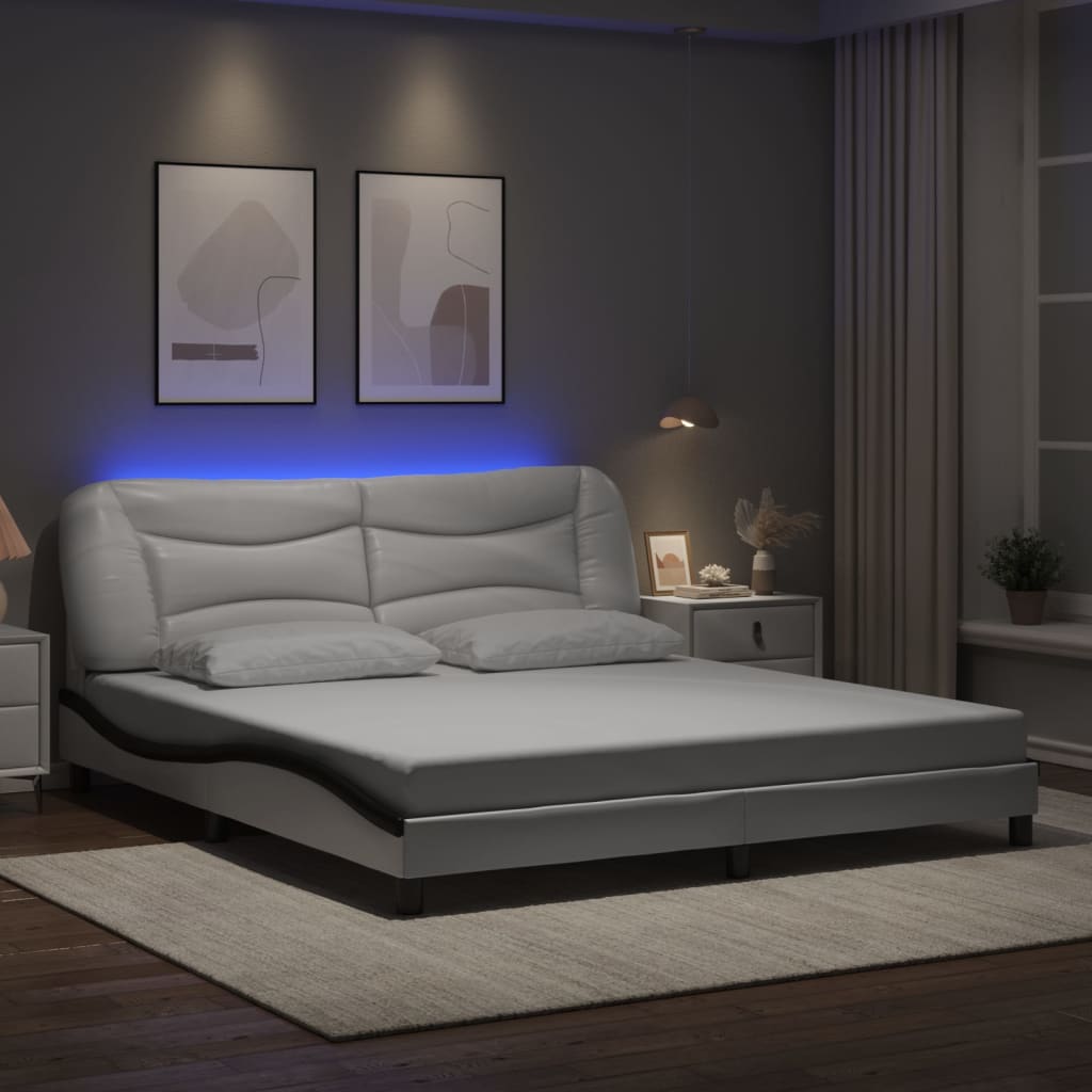 Bed Frame With Led Without Mattress &amp;quot;Hvar&amp;quot;