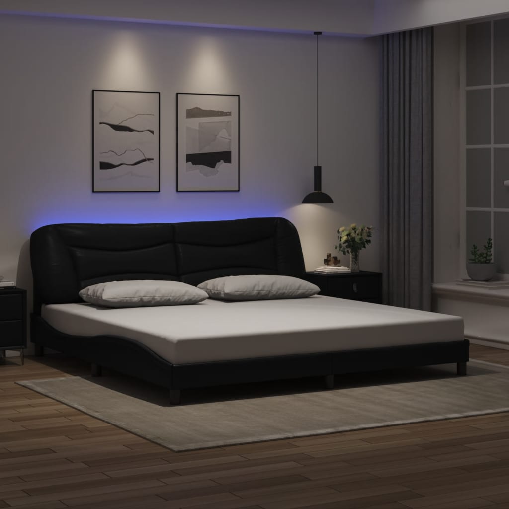 Bed Frame With Led Without Mattress &amp;quot;Hvar&amp;quot;