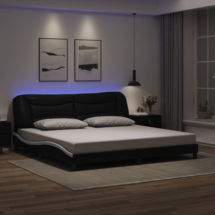Bed Frame With Led Without Mattress &amp;quot;Hvar&amp;quot;