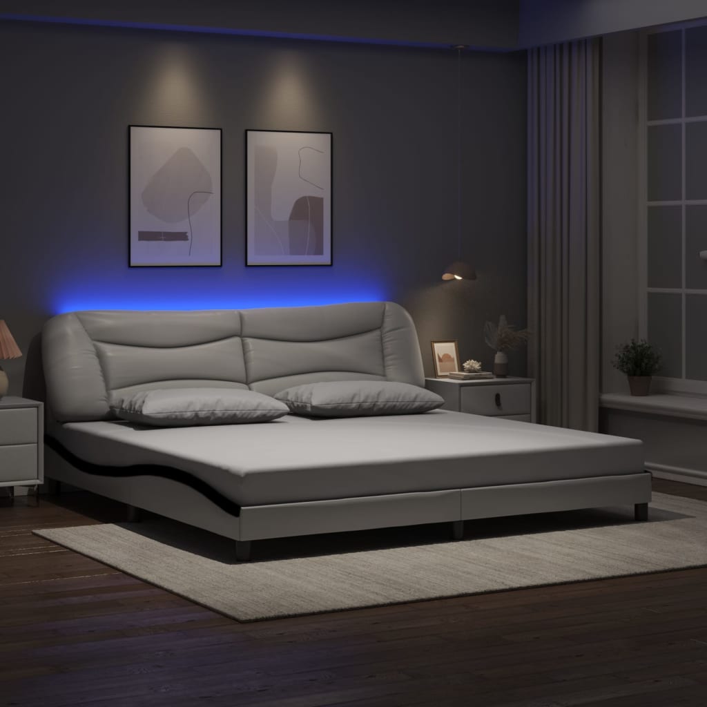 Bed Frame With Led Without Mattress &amp;quot;Hvar&amp;quot;