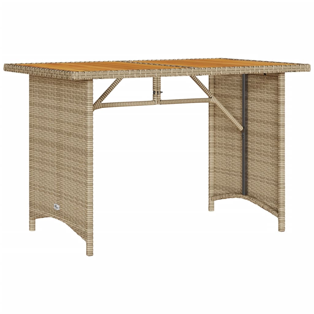 Soffgrupp För Dgården Med Dynor 6 Delar Beige Konstrotting