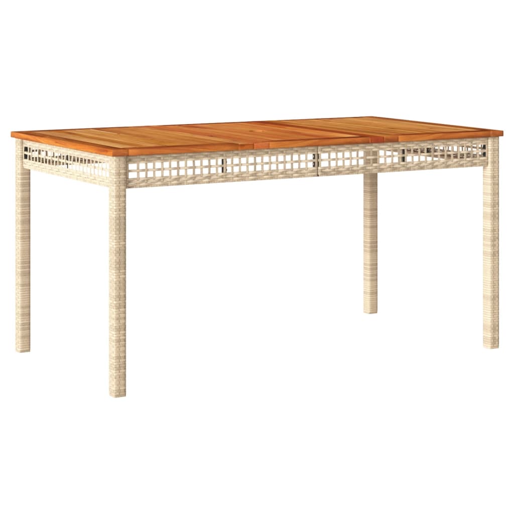 Matgrupp För Trädgården Med Dynor 7 Delar Beige Konstrotting