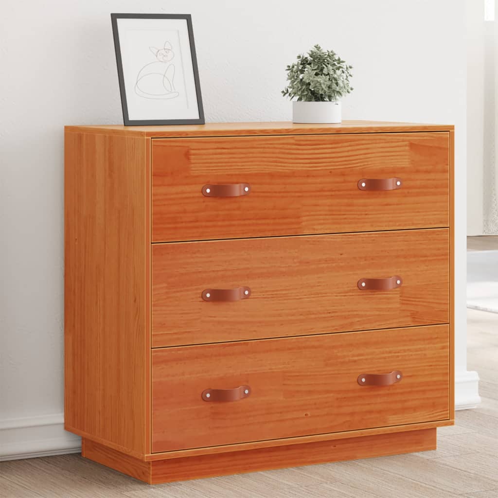 Skänk 80X40X75 Cm Massiv Furu