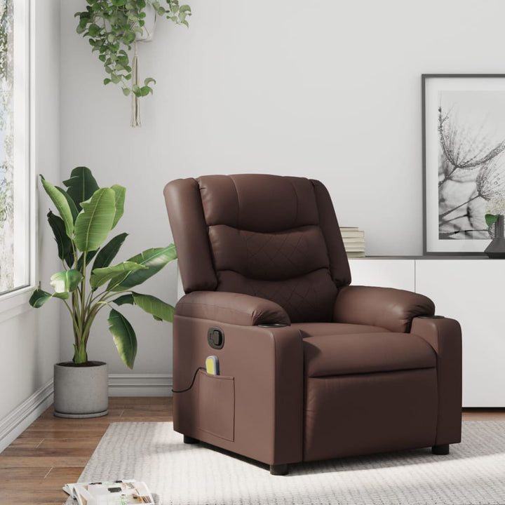 Elektrisk Massagefåtölj Konstläder