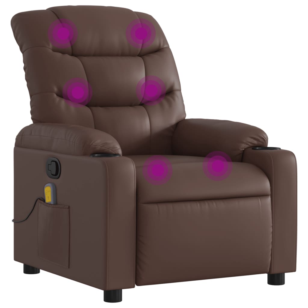 Massagefåtölj Konstläder