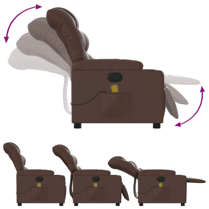 Massagefåtölj Konstläder