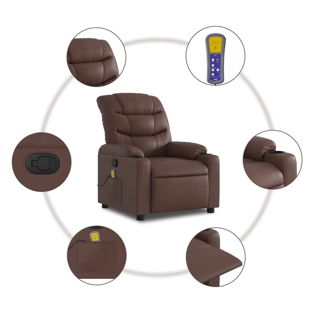 Massagefåtölj Konstläder